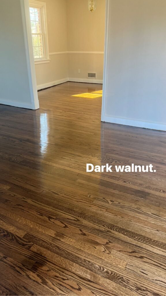 Dark-Tone Hardwood Floor Refinishing