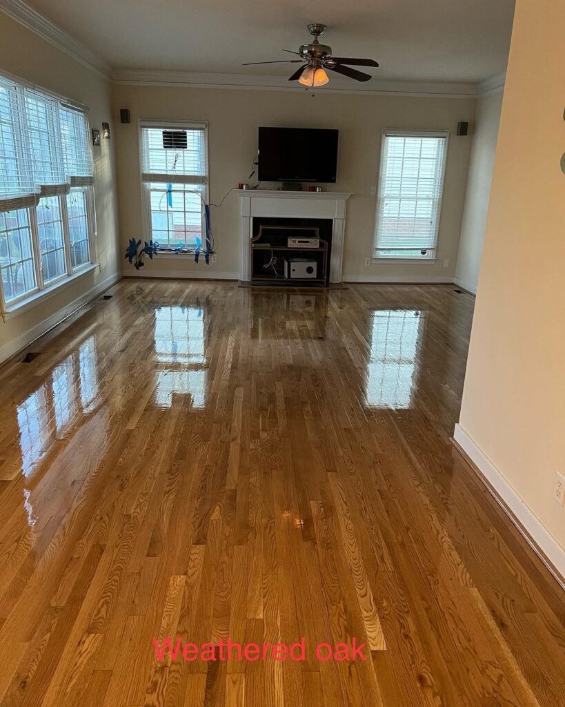 Living Room Hardwood Floor Refinishing