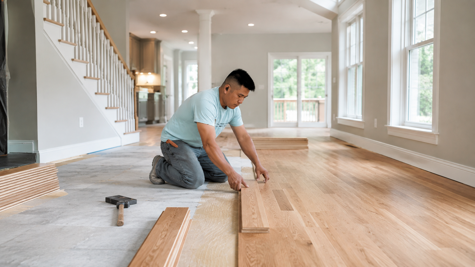 Interior flooring reference used as a temporary design placeholder